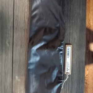 SKIMS micro pleather swim bandeau bikini top